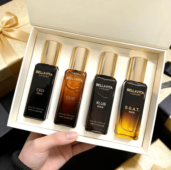 Premium Wooden Gift Cologne Set